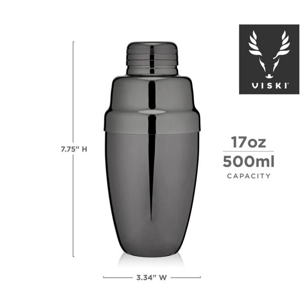 Viski Stainless Steel Heavyweight Cocktail Shaker