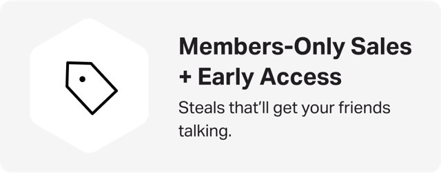 Member Exclusive sales