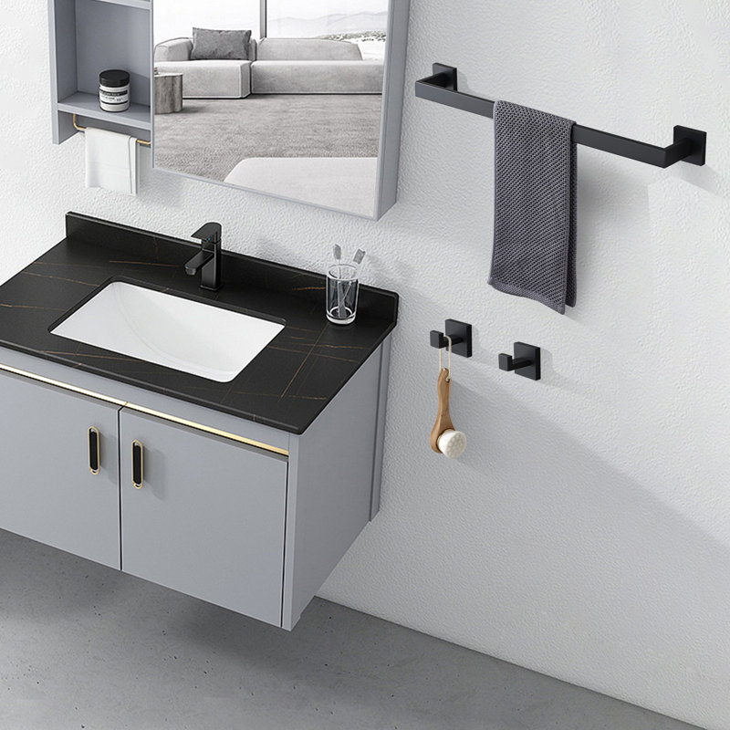5 - Piece Bathroom Hardware Set, Matte Black