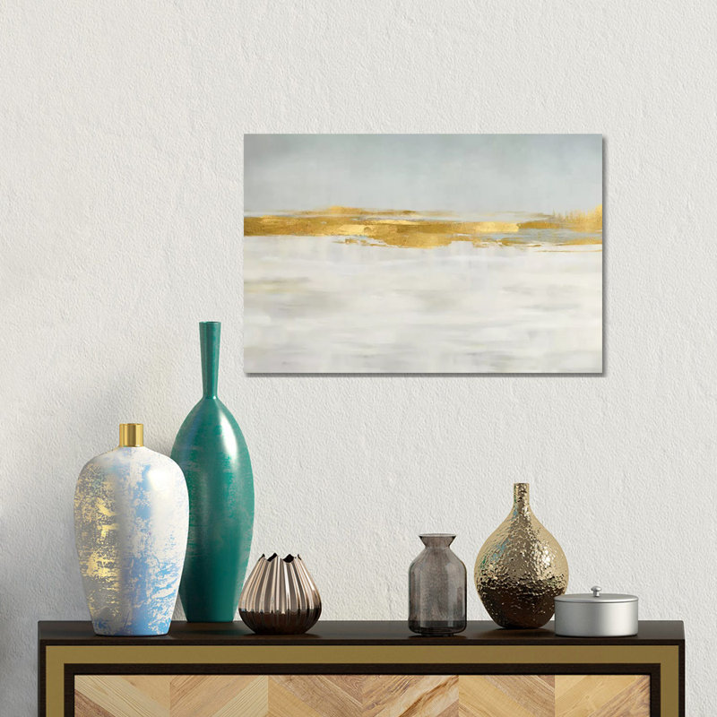 Gold Horizon I - Giclée sur toile tendue avec châssis, H 12 po x l 18 po