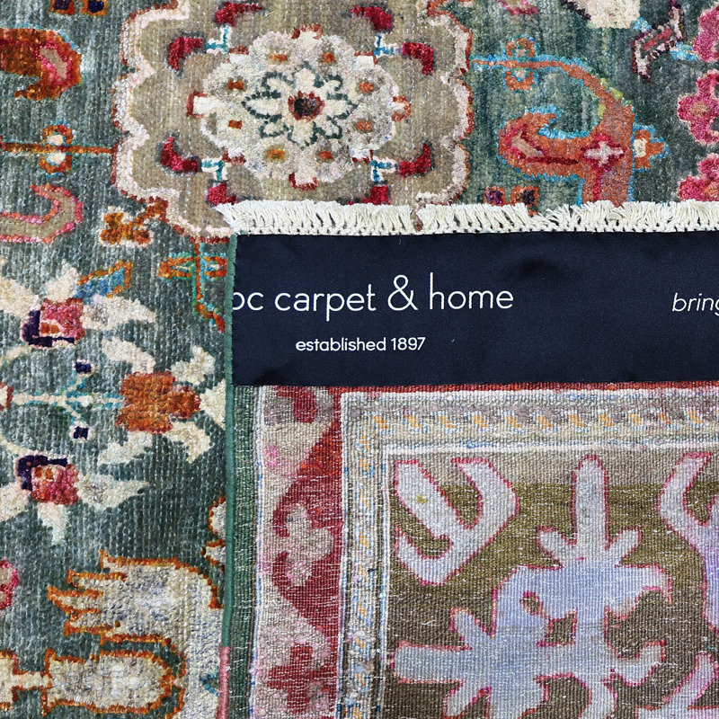 Multicolored Alchemy Traditional Wool Silk Blend Rug - 9'6" x 16'1"
