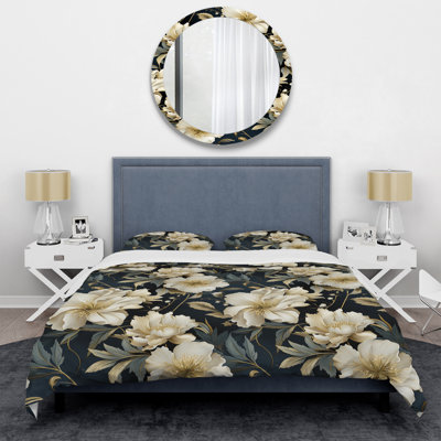 Neo Victorian Fusion Victorian Pattern XV Floral Duvet Cover