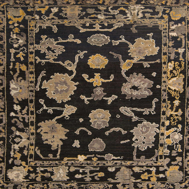 Tapis abstrait moderne 5117, Carré 3 pi