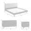 Ensemble de chambre avec lit plateforme 4 pièces Greylynn-629798361-629798363