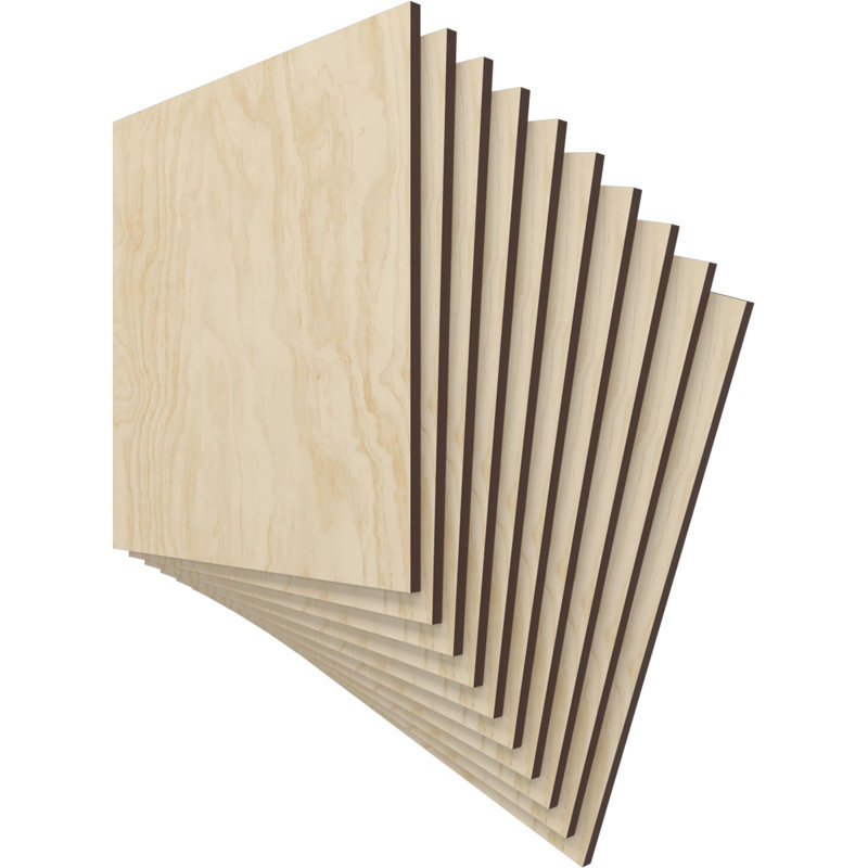 Planches en bois, Bouleau, H 15,75 po x l 15,75 po x P 0,38 po