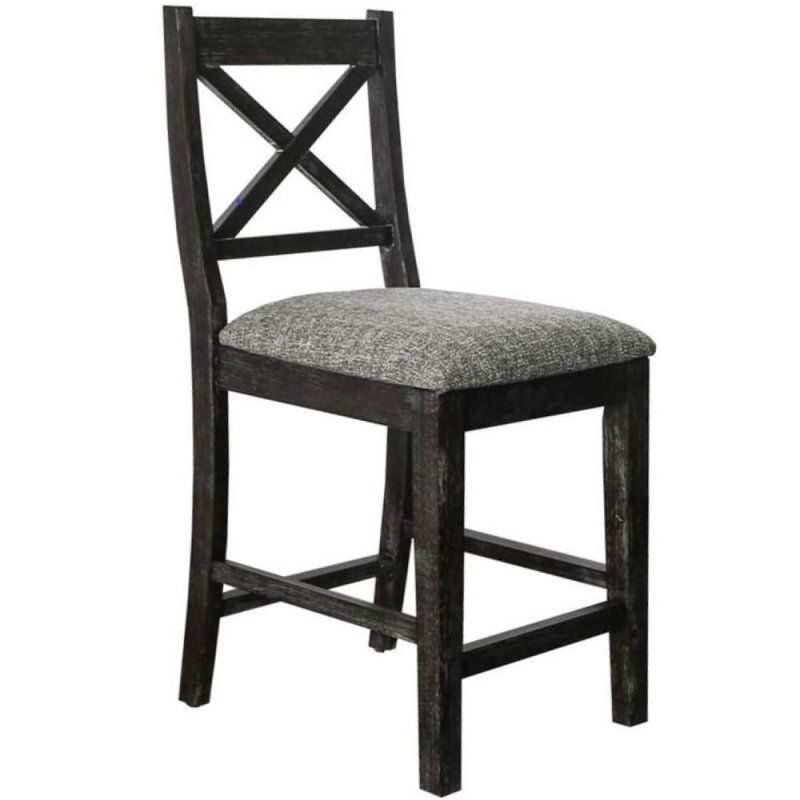 Upholstered Linen Counter Stool