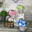 Arrangement floral en pot de table en faux hortensia-434517918