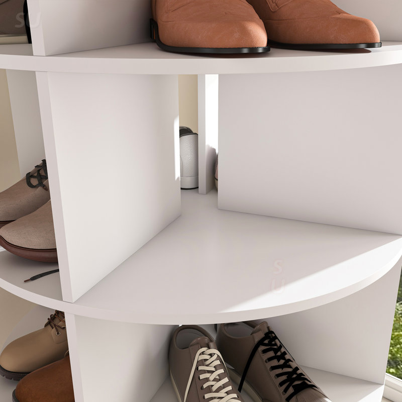 7-tier 24 Pair 360° Rotating Shoe Rack
