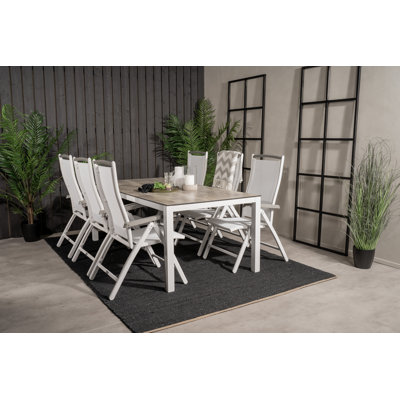 Drishya 6 - Person Patio Dining Set with Rectangular Table