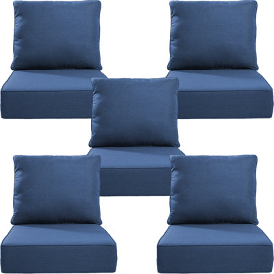 Deb Outdoor 6" Thick Cushion Set - Back Cushions And Seat Cushions