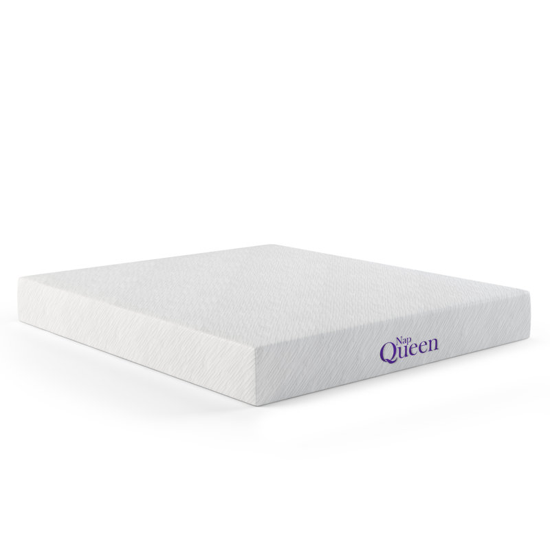 King Size White Gel Memory Foam Mattress with Innerspring