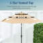 Parasol de patio à 3 niveaux-130904403