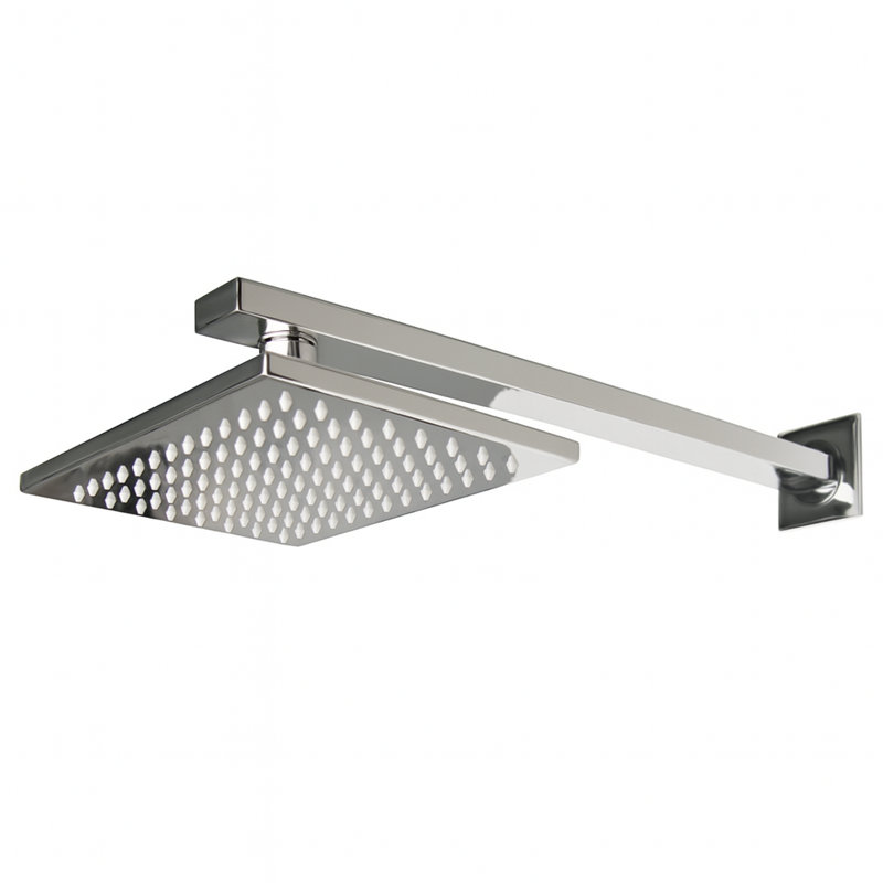 Kubista Wall Or Ceiling Mount Shower Head, Polished Chrome