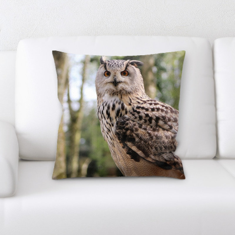 Housse et insert de coussin carré Long Owed
