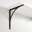 Timeless Large Iron Shelf Bracket - Black Powder Coat