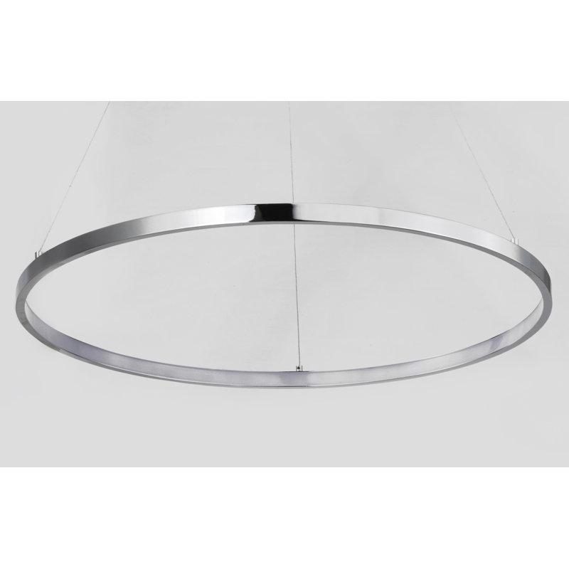 Luminaire suspendu géométrique unique à 1 lumière à DEL Agner