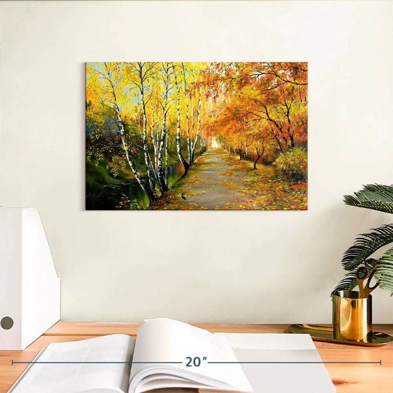 Peinture d'automne Alvord, H 8 po x l 12 po