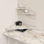 Alduina 120Cm W Rectangular Desk with Wallshelf-1320171813
