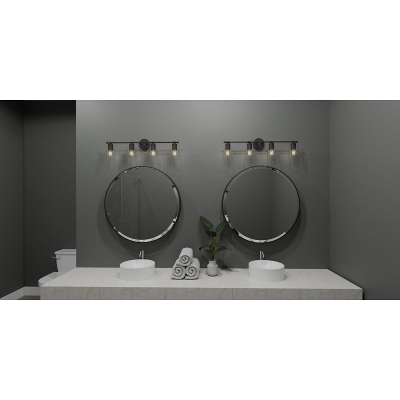 Éclairage pour meuble-lavabo à 4 lumières à intensité variable Guein