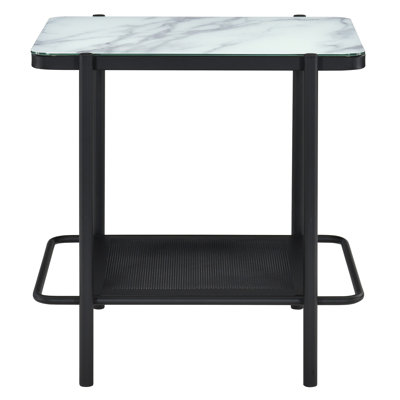 Glass Top End Table