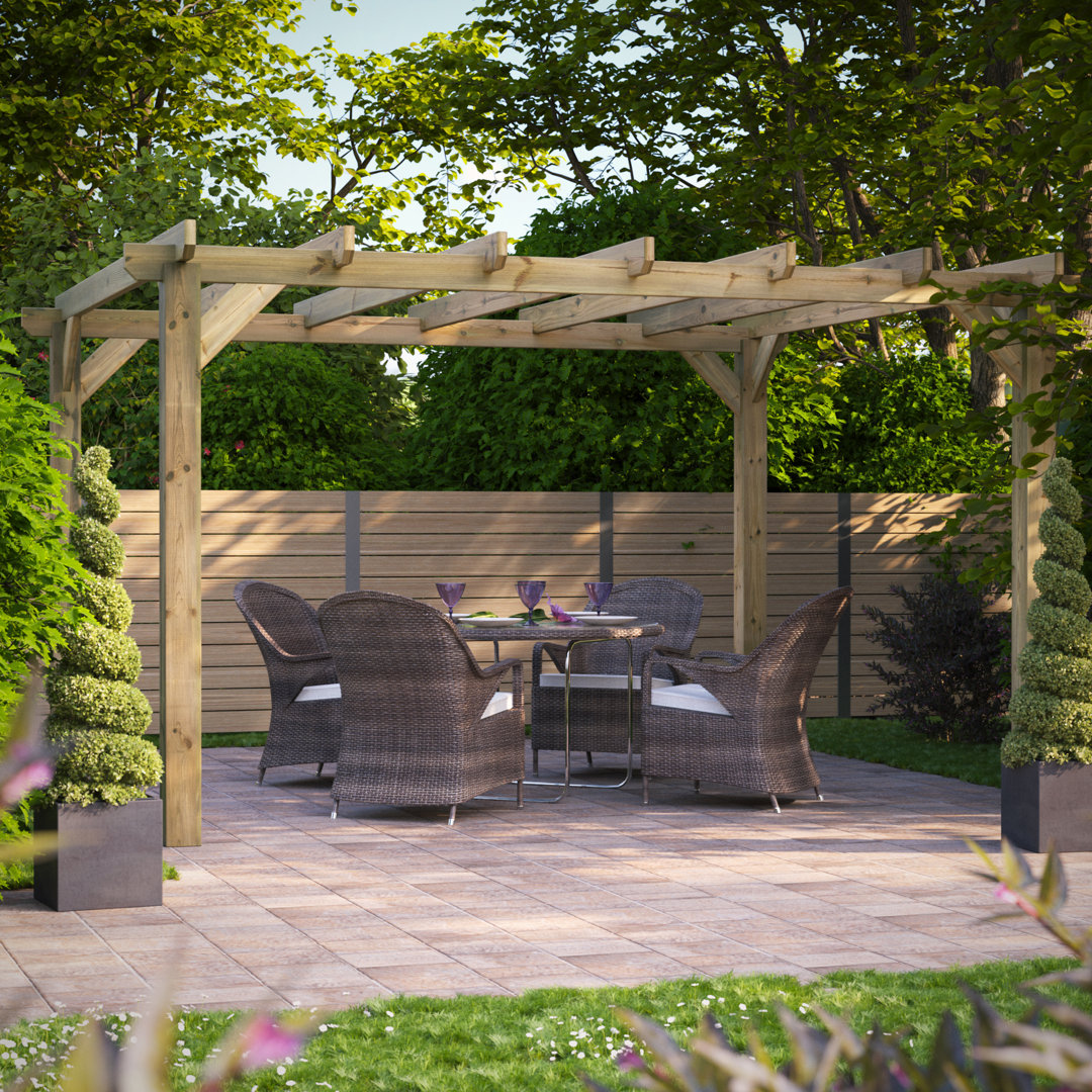 Powersheds 14 x 12ft Timber Pressure Treated Pergola