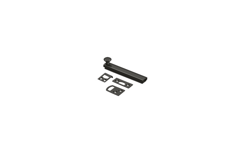 Brass Latch/Catch/Bolt, Oil Rubbed Bronze, 1.9375" H x 4" W x 1.5625" D