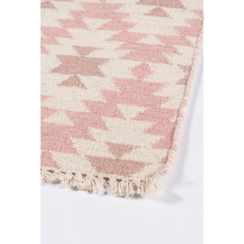Thompson Wool Geometric Area Rug, Rectangle 5' x 7'6"