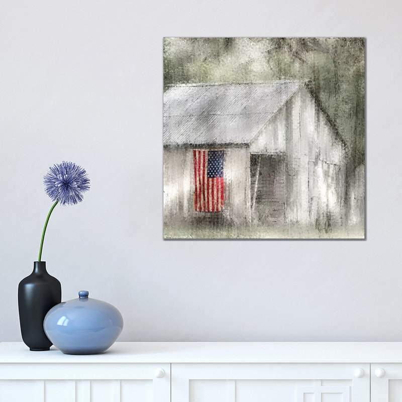 Old Glory by Kimberly Allen - Wrapped Canvas Gallery-Wrapped Canvas Giclée, 45.72 cm H x 45.72 cm W