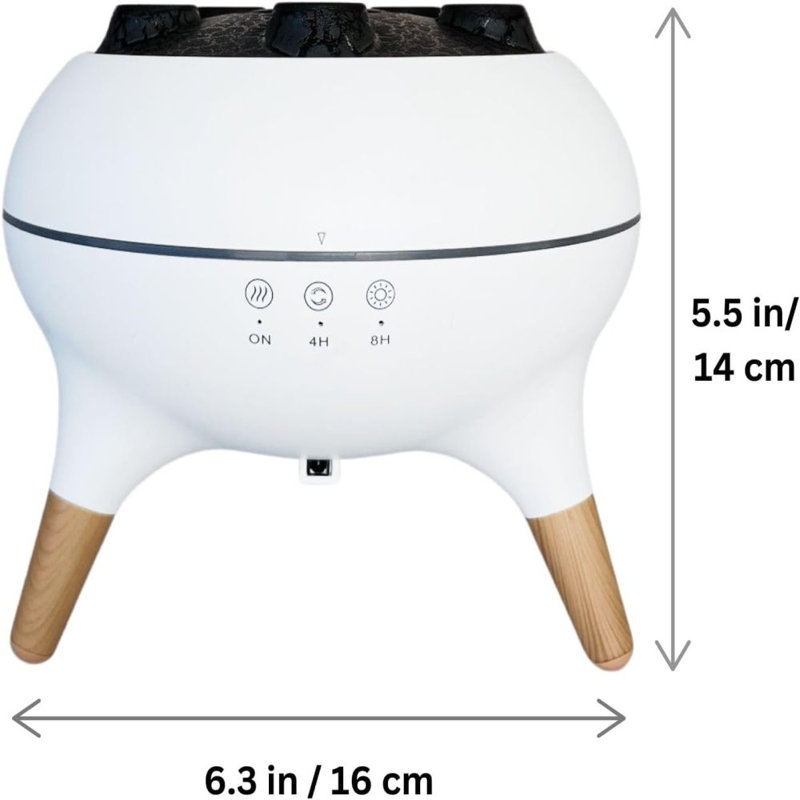 Humidificateur d'air dynamique et diffuseur d'huile essentielle de méduse pour la maison, le bureau, le yoga - 7 lumières changeantes de couleur, télécommande, minuterie 4H / 8H, arrêt automatique 250 ml