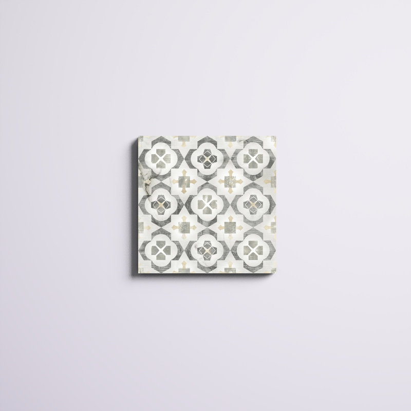 «Marble Tile Design I», impression sur toile, H 20 po x l 20 po