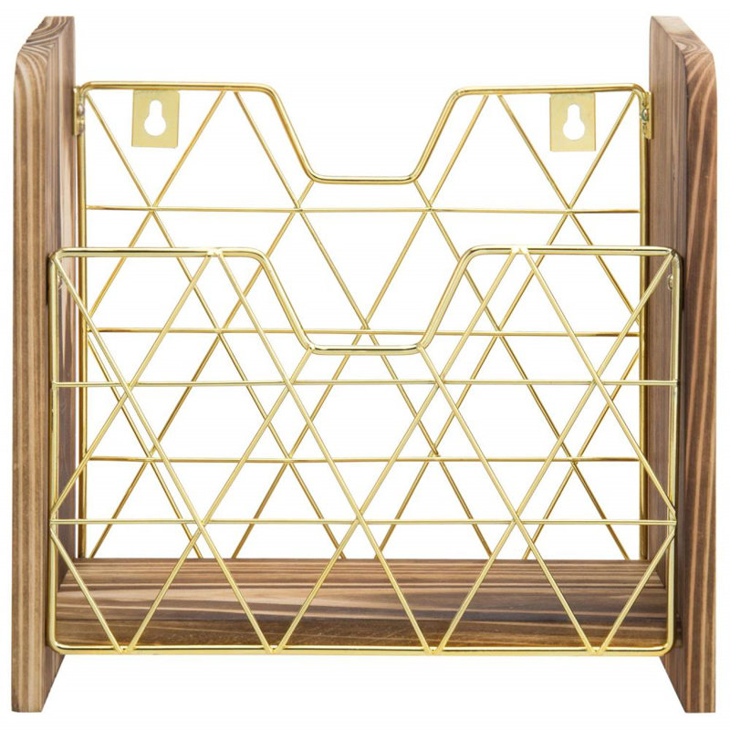 Porte-revues en fil de laiton et laiton de couleur czerwinski