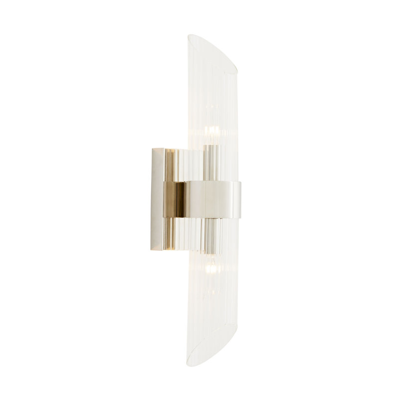 Elyse 2 - Light Armed Sconce, Polished Nickel