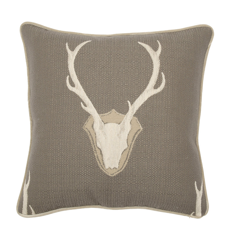 Square Pillow Cover & Insert, Pewter