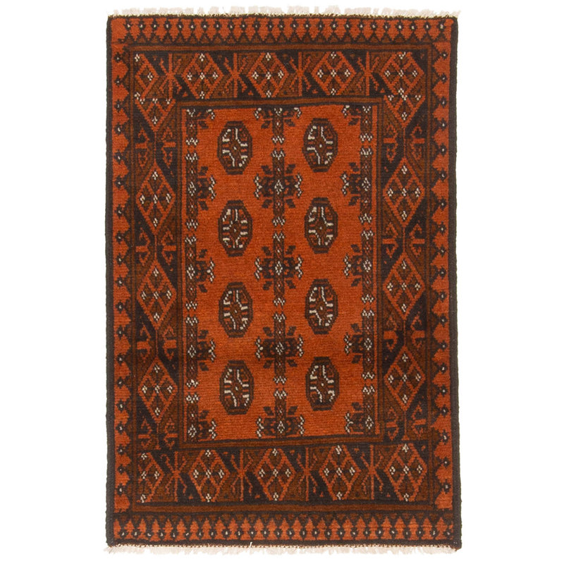 Tapis orange brûlé 2 pi 8 po x 3 pi 11 po