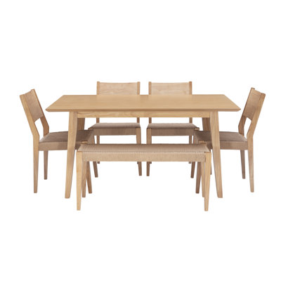 Alistair 6 - Person Solid Wood Dining Set