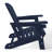 Outdoor Poly 3-Piece Set Adirondack Chair With Side Table-118018996