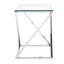 Salcombe Glass Top Cross Legs End Table-40553186