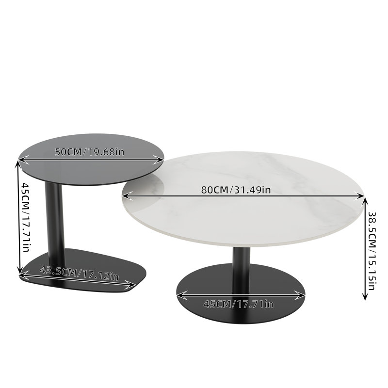 Ensemble de 2 tables gigognes Maamar