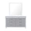 Commode 6 tiroirs de style contemporain sans miroir, commode pour chambre à coucher, commode 6 tiroirs avec pieds style chignon