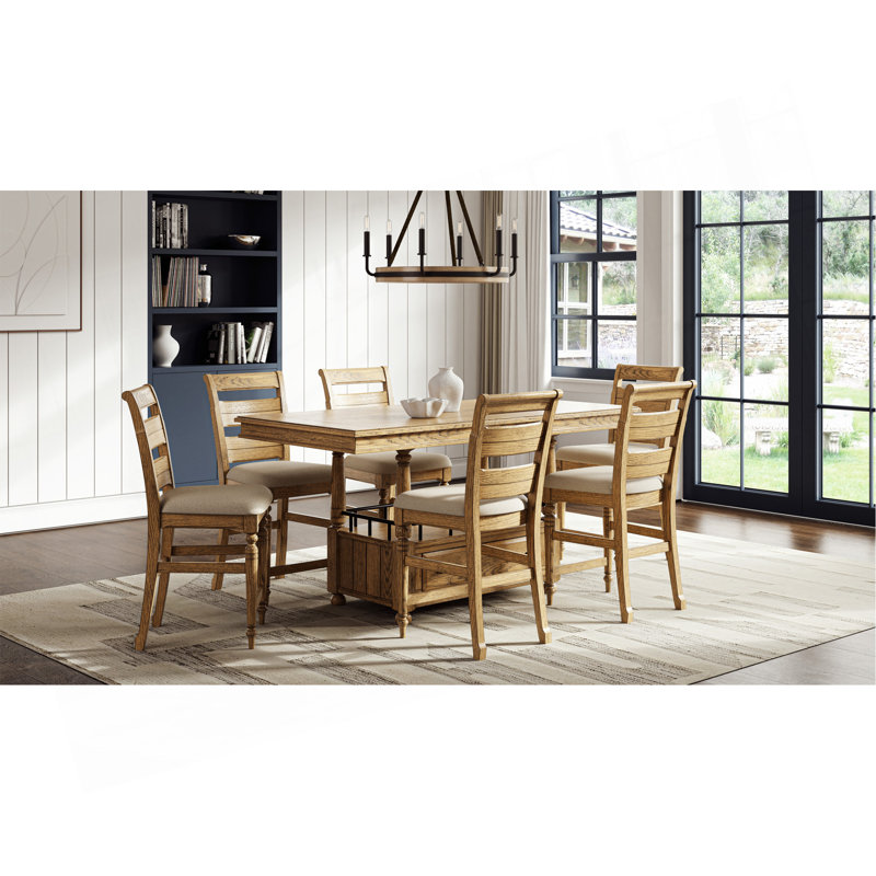 Ladder Back Counter Stool - Caramel Finish
