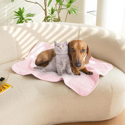 Waterproof Dog Blankets For Small Dogs, Small Cat Blankets For Indoor Cats, Soft Fleece Puppy Blanket Washable, Pet Throw Blanket For Couch, 20"X30"