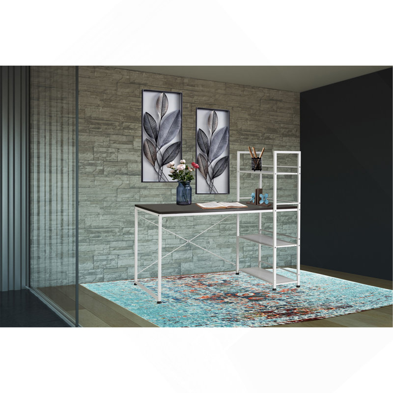Reversible Smart Workstation Wooden Desk
