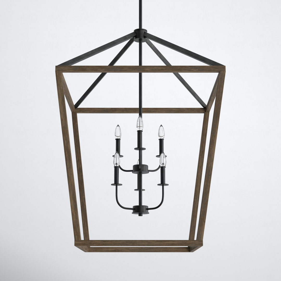 Carlina 6 - Light Dimmable Lantern Geometric Chandelier Birch Lane™