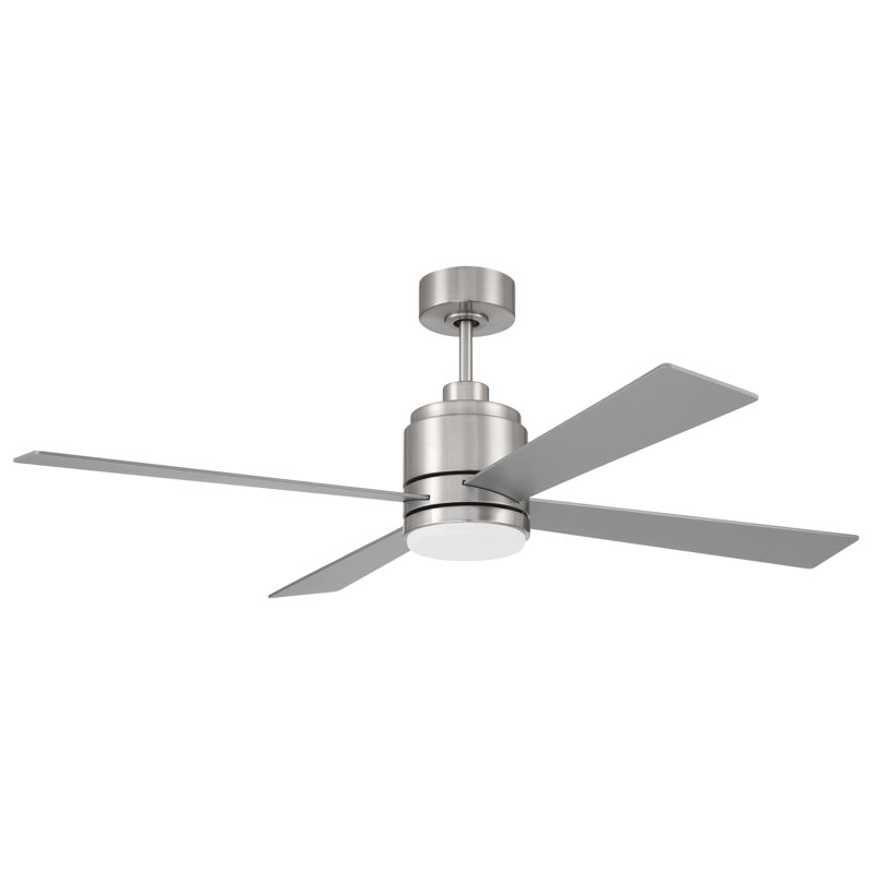 Ventilateur de plafond 52 po à 4 pales McCoy, Nickel brossé