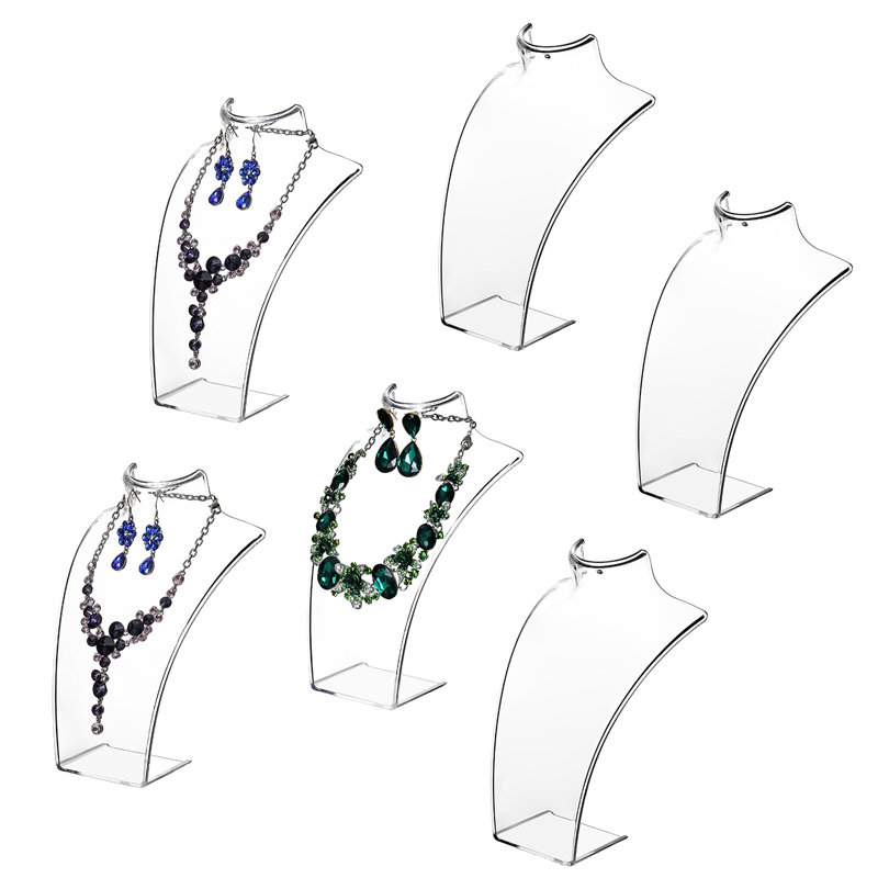 Acrylic Necklace Bust Jewellery Stand