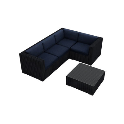Ensemble de conversation modulaire avec coussins 5 pièces Sunbrella Suffern