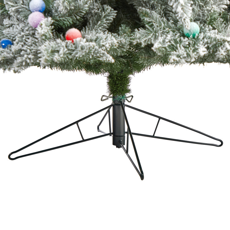 Lighted Artificial Christmas Tree, 9.5' H