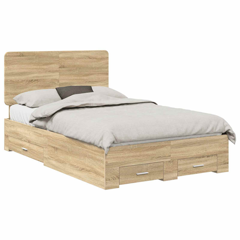 Bed, Double (4'6), Sonoma Oak