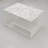 Elegant Coffee Table, White & Marble Finish, 35.4 x 19.1 x 23.6 inches | 100% Melamine Coated Particle Board, Thickness: 0.7 inches | Modern Design, Durable & Stylish for Living Rooms & Offices, Easy to Clean
