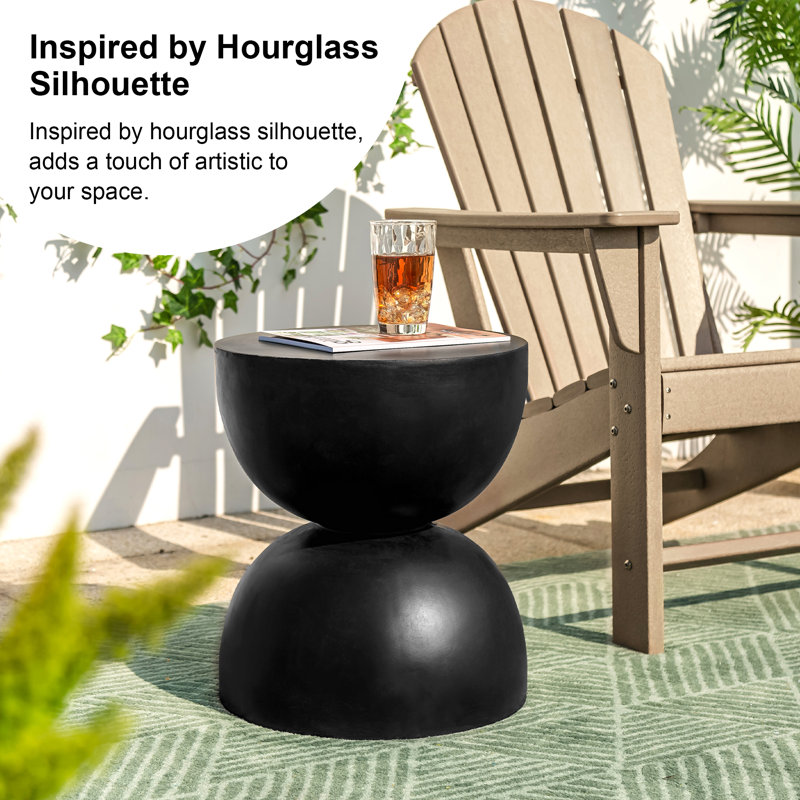 17.75'' Tall Accent Stool, Black